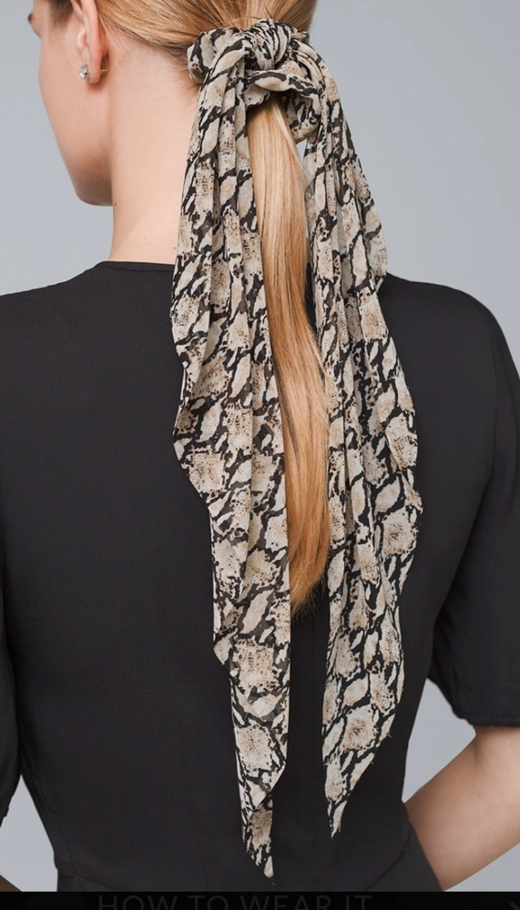 HOST PICK!!! Convertible Python-Print Scrunchie - Picture 2 of 2